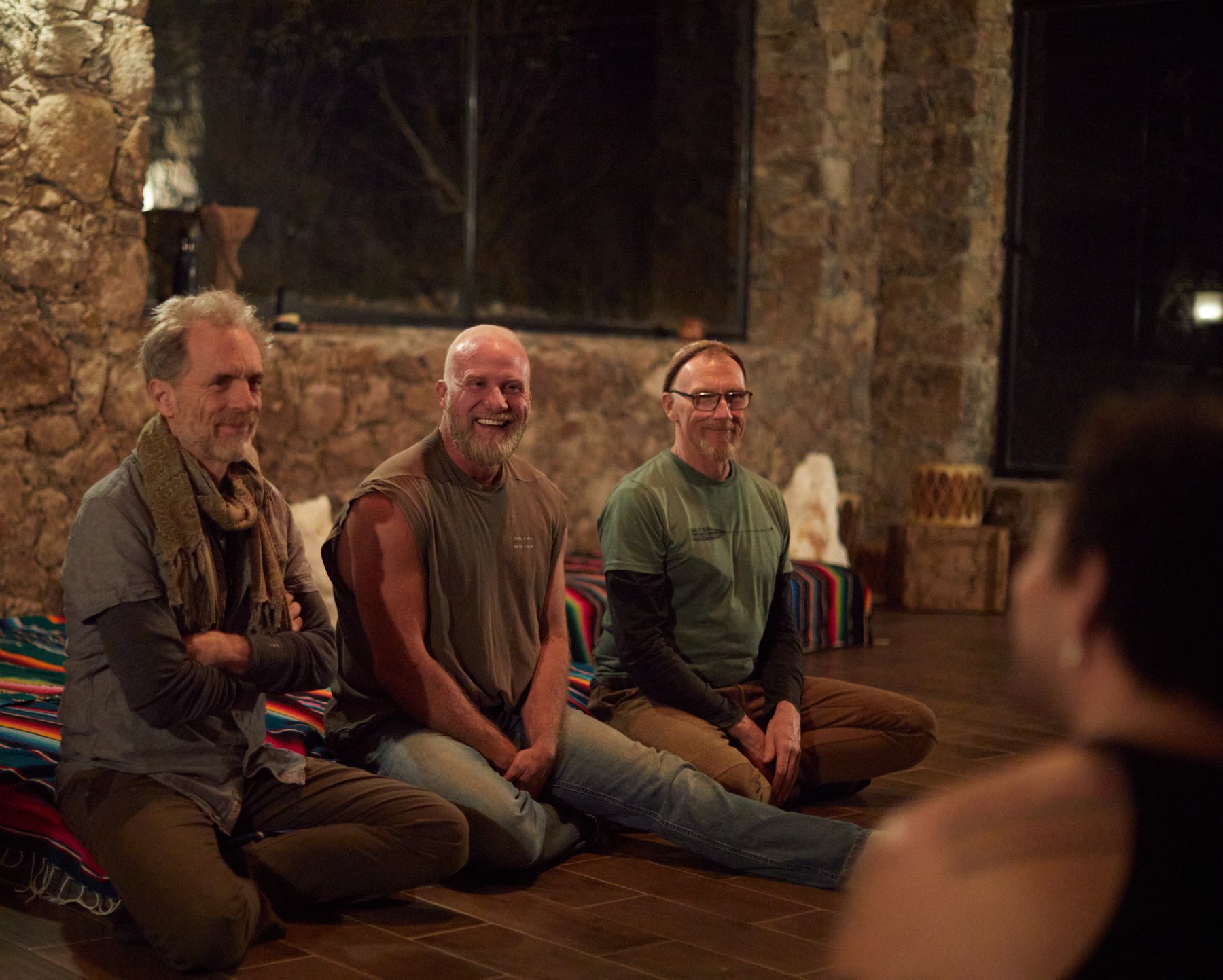 Court Vox with co-facilitators during a retreat